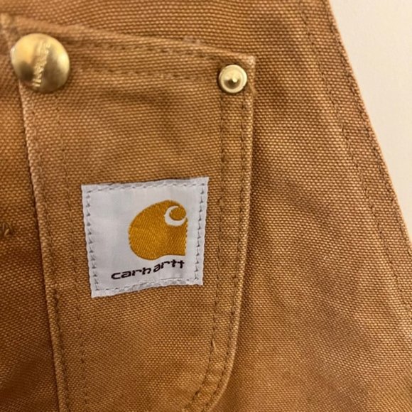 NWOT 36x32 Carhartt Bib Brown Mens Relaxed Fit Duck Bib Overall R01 BRN - Picture 6 of 7